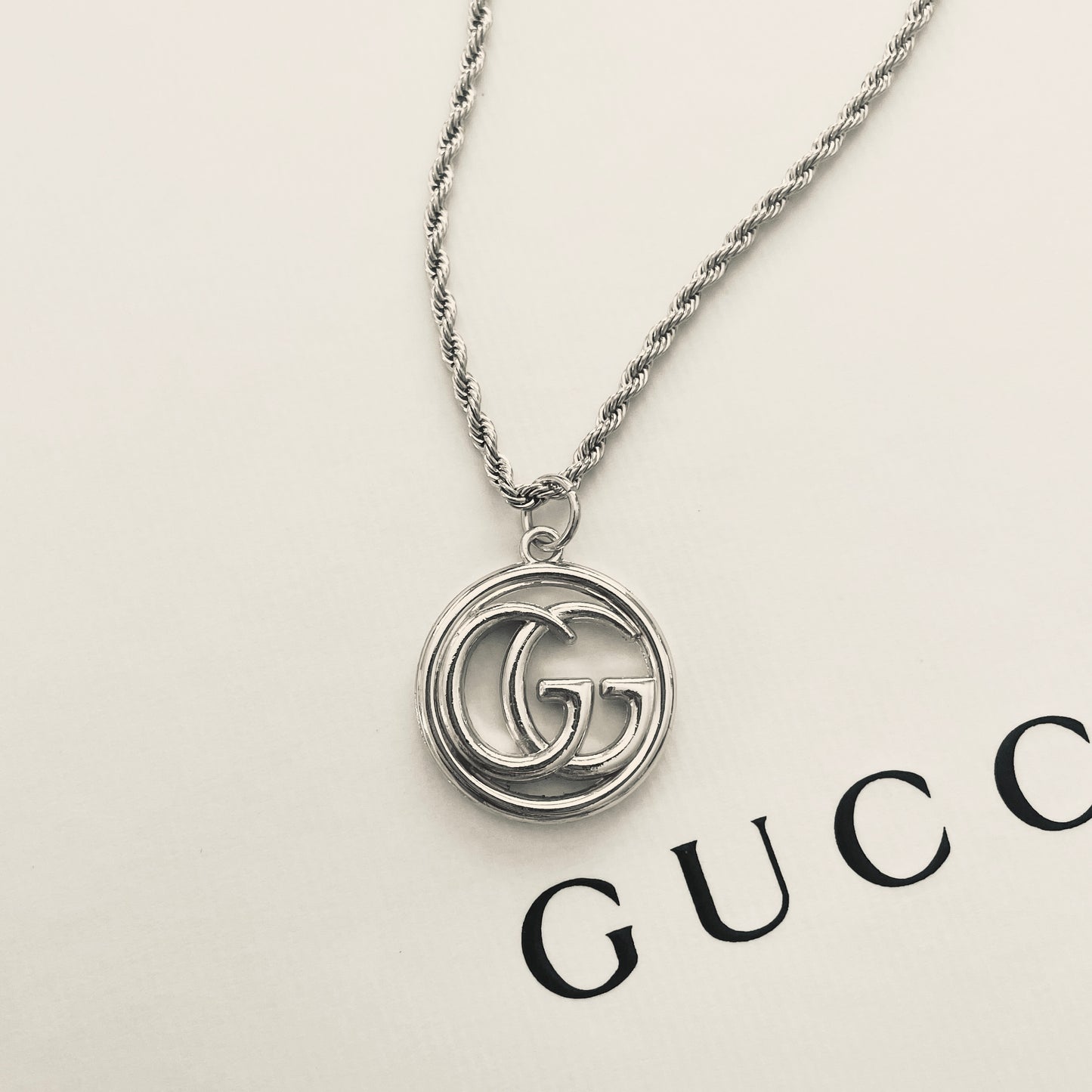 Repurposed Vintage Gucci GG Necklace