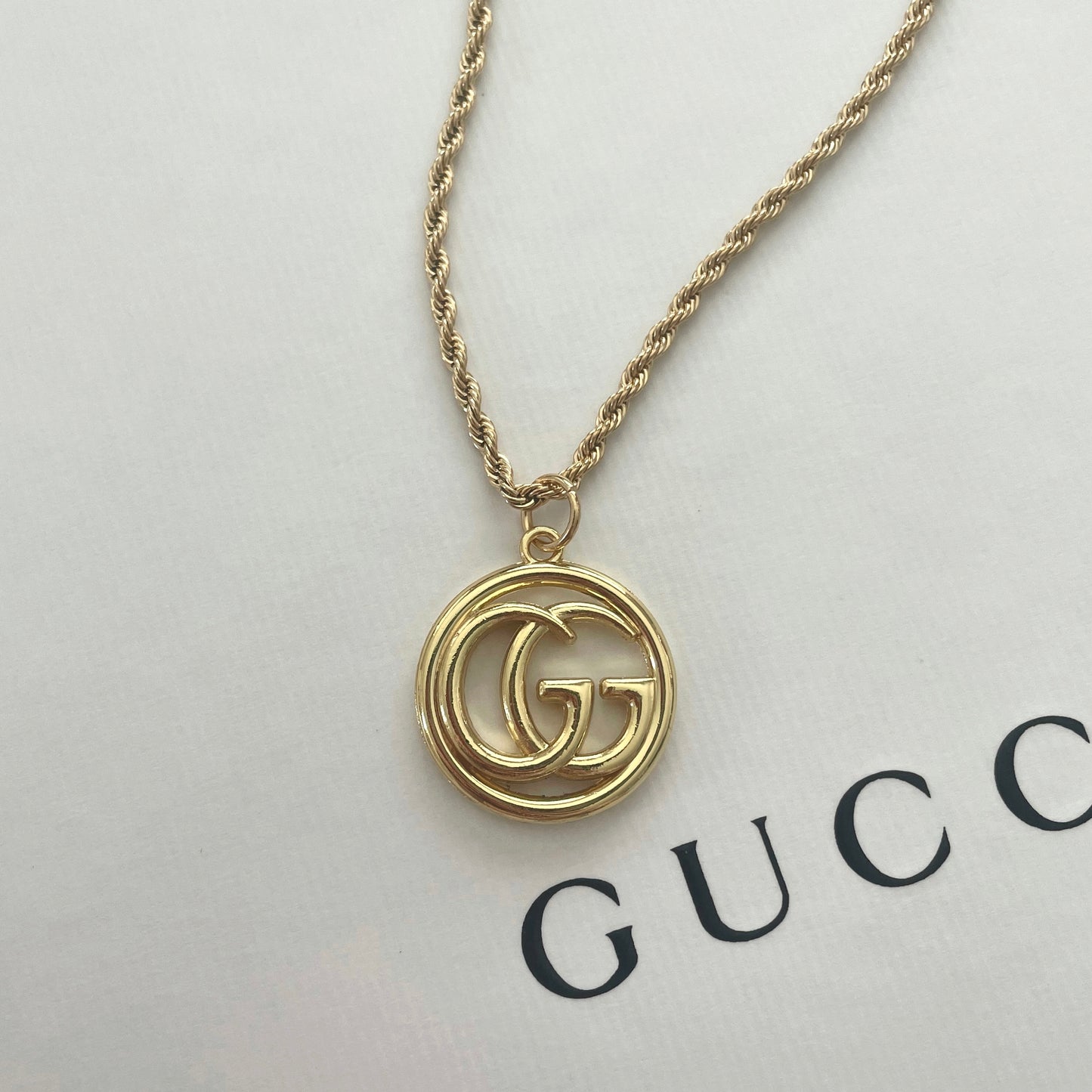 Repurposed Vintage Gucci GG Necklace