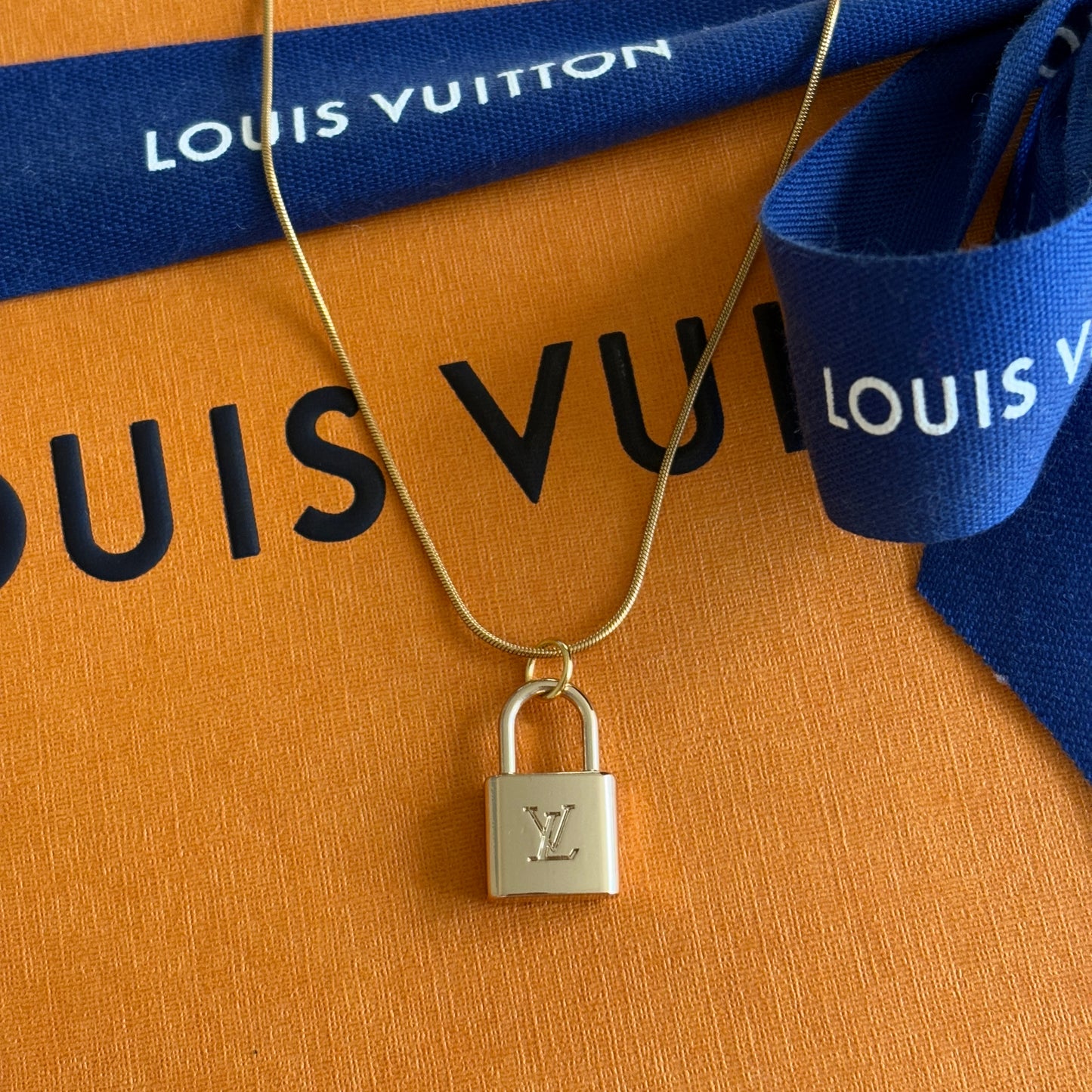 Repurposed Vintage Louis Vuitton Lock Necklace