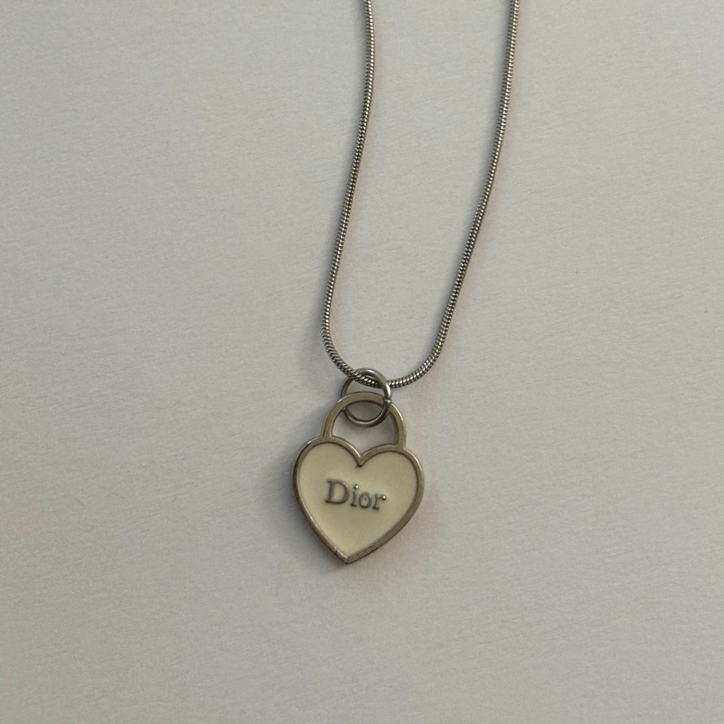 Repurposed Vintage Dior Heart Necklace