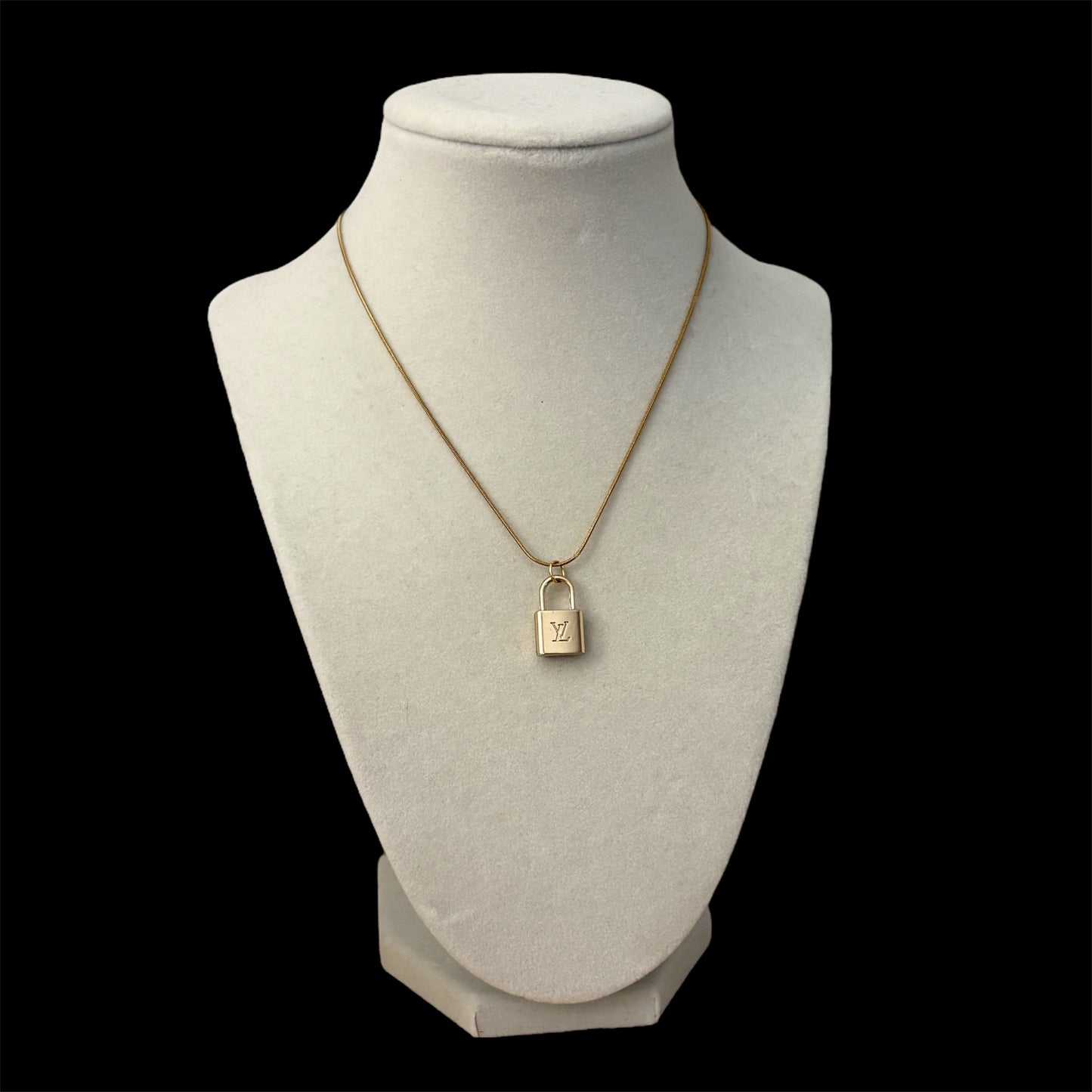 Repurposed Vintage Louis Vuitton Lock Necklace