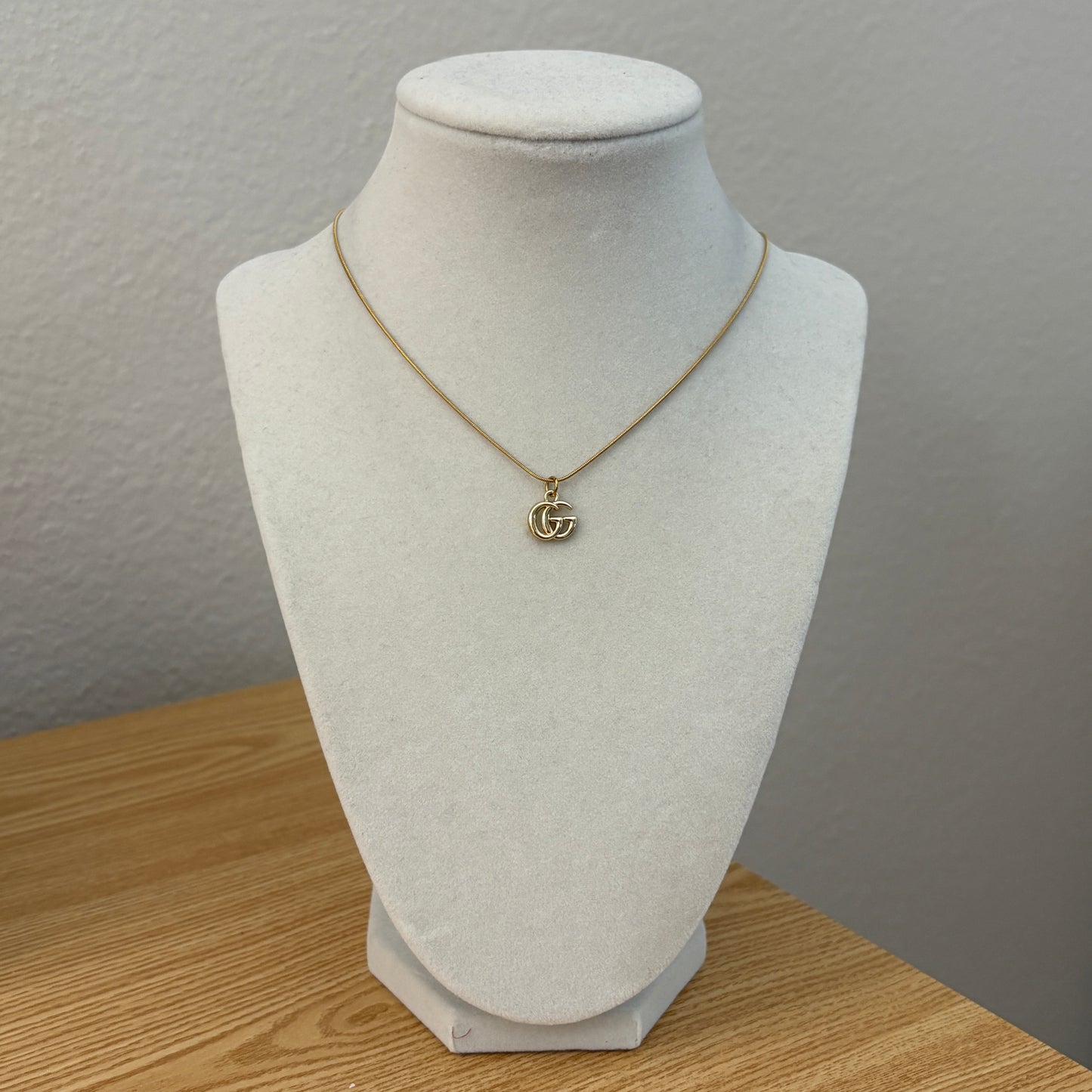 Repurposed Vintage Gucci Tiny GG Necklace