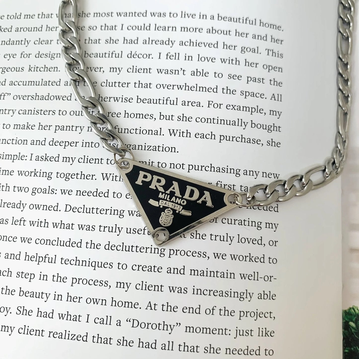 Repurposed Vintage Prada Necklace