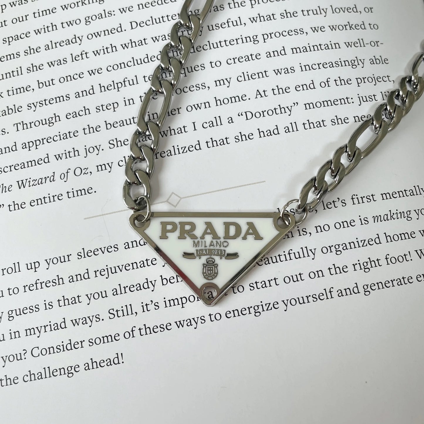 Repurposed Vintage Prada Necklace