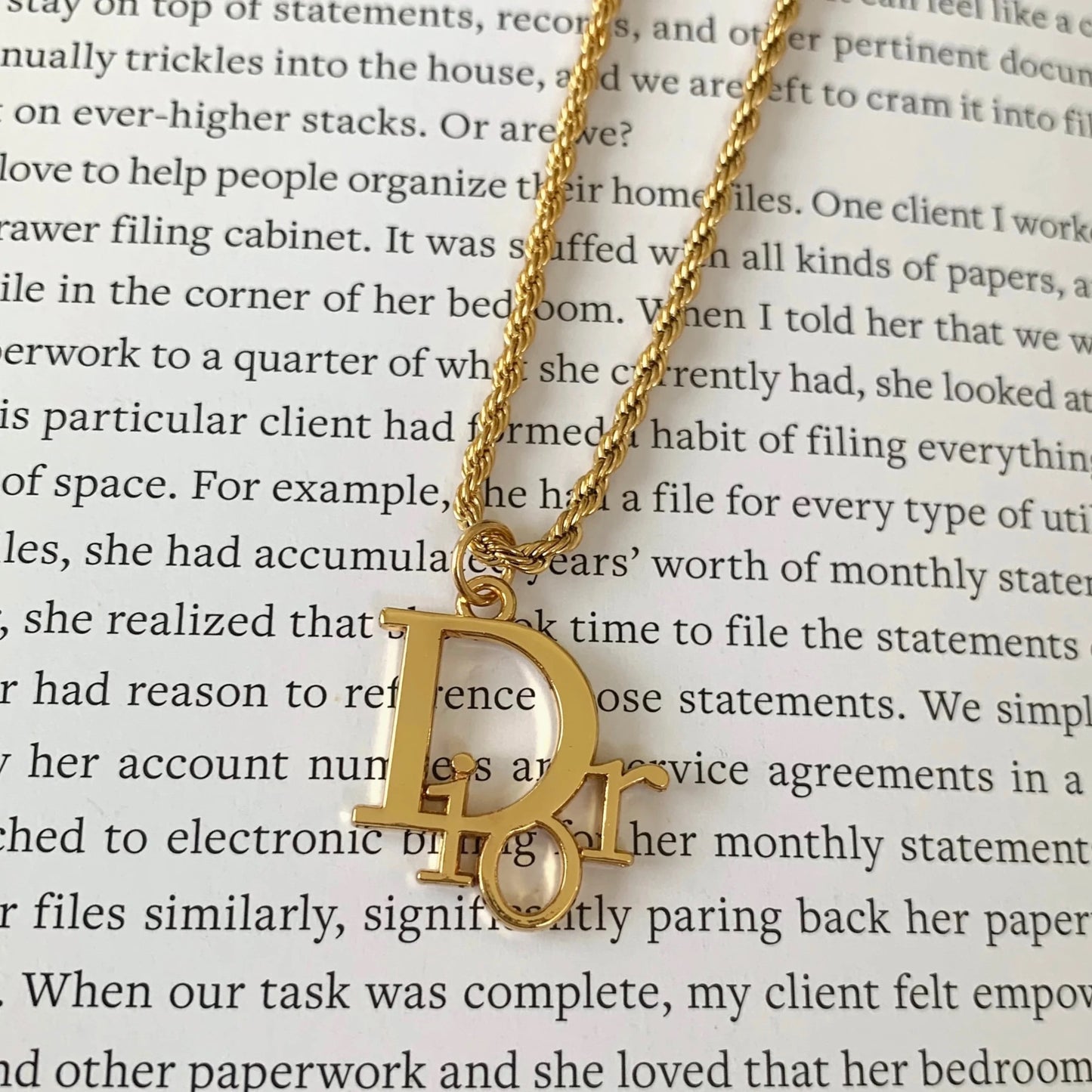 Repurposed Vintage Dior Necklace