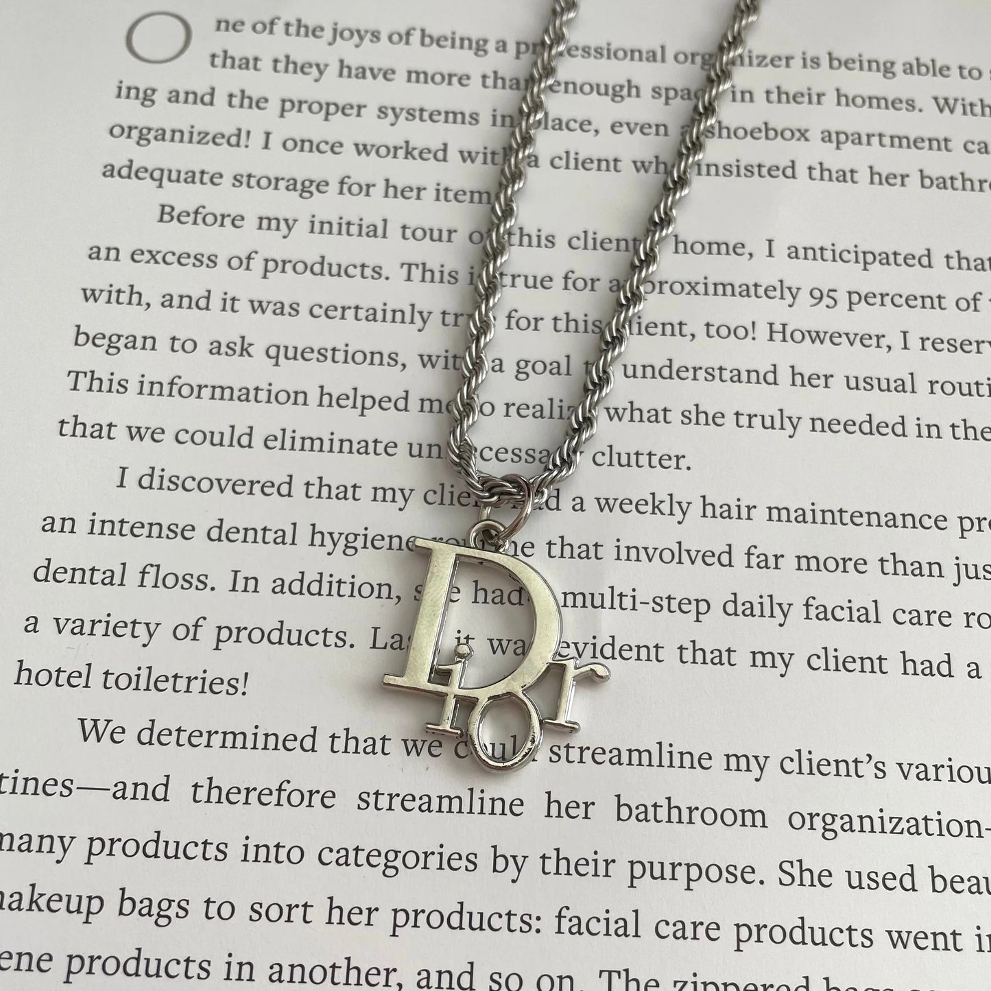 Repurposed Vintage Dior Necklace