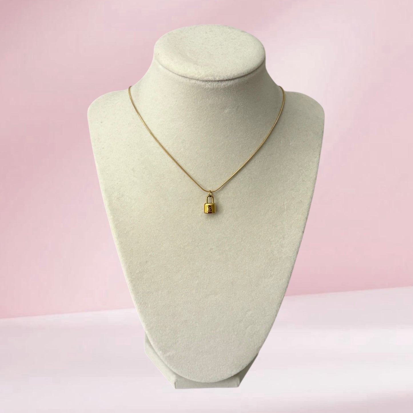 Repurposed Vintage Louis Vuitton Lock Necklace