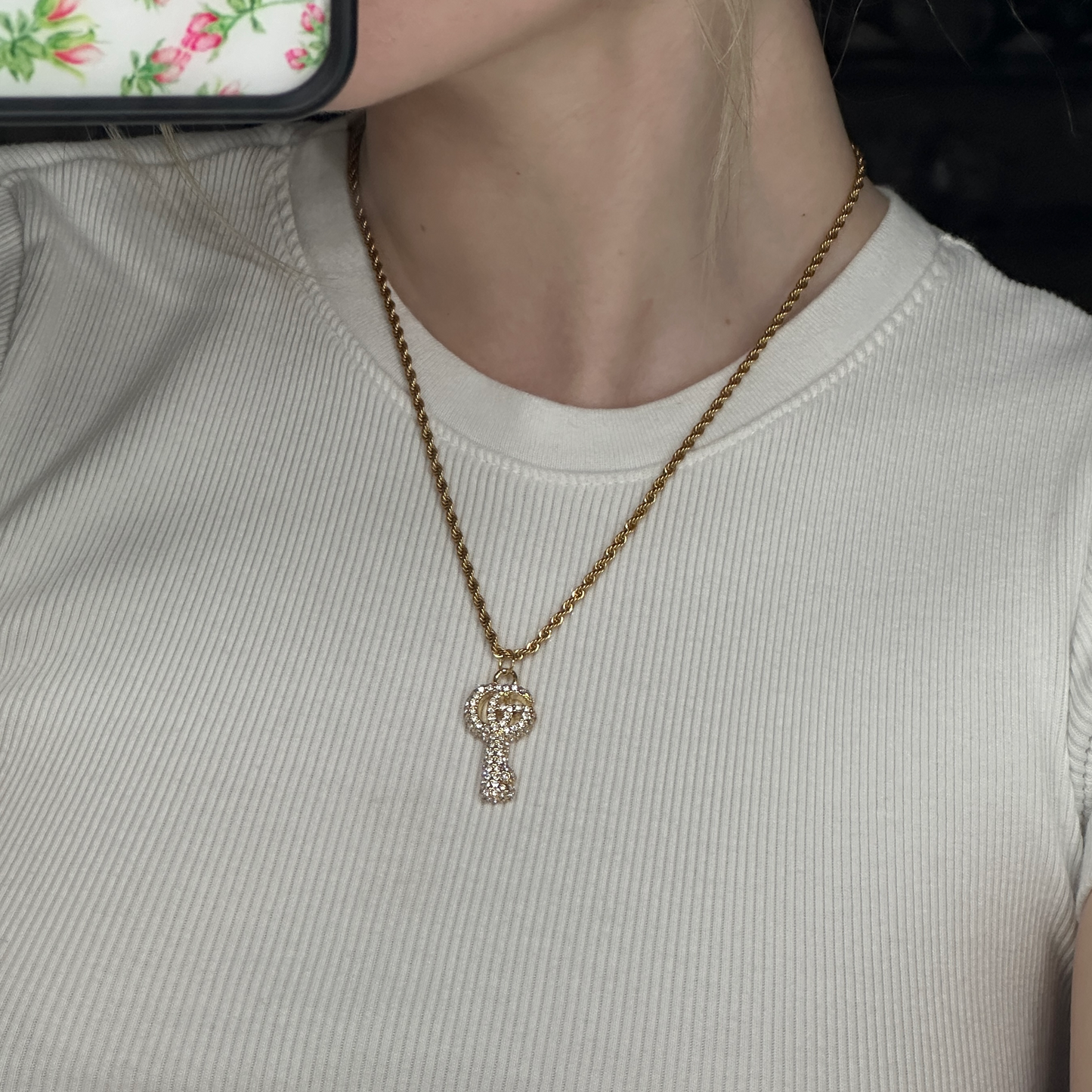 Repurposed Vintage Gucci Key Necklace