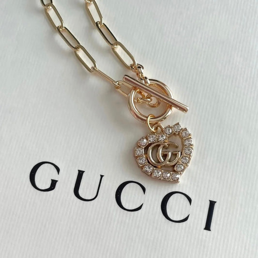 Repurposed Vintage Gucci Heart Necklace