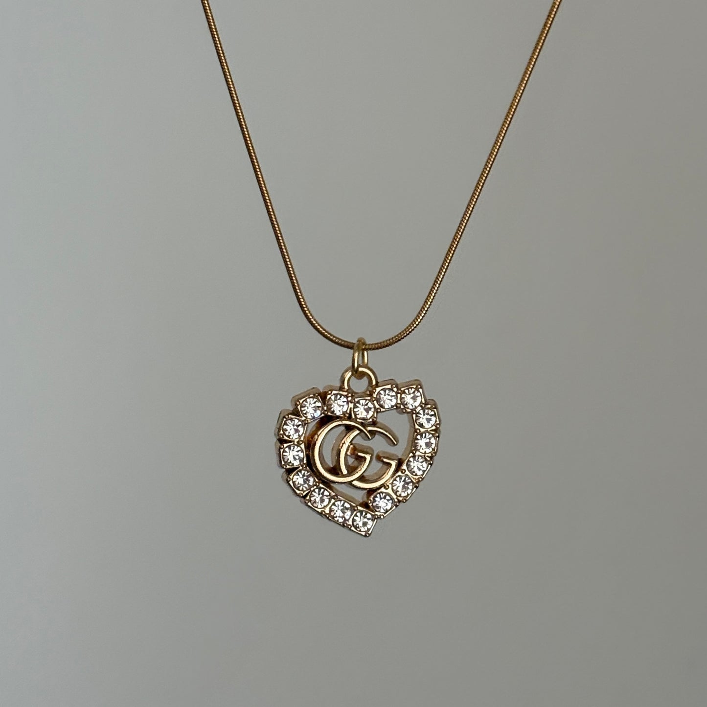 Repurposed Vintage Gucci Heart Necklace