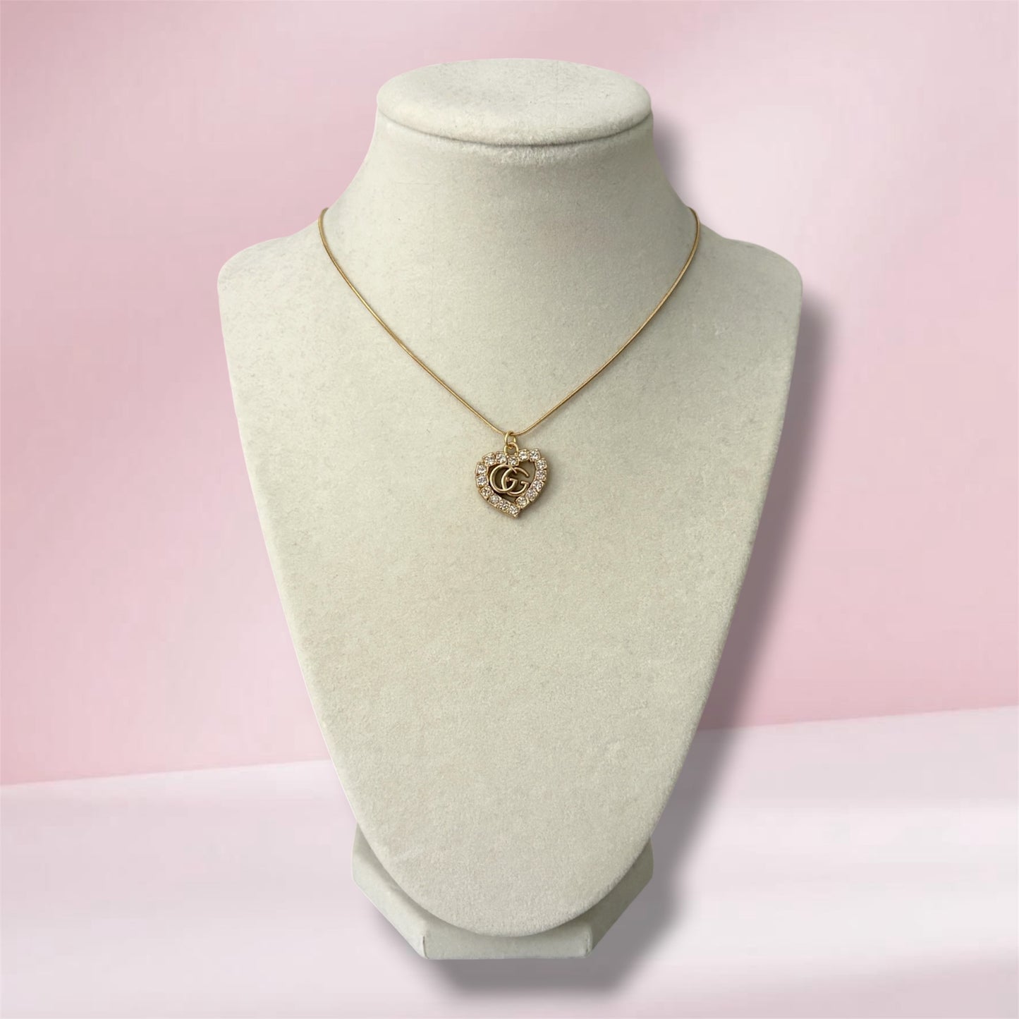 Repurposed Vintage Gucci Heart Necklace