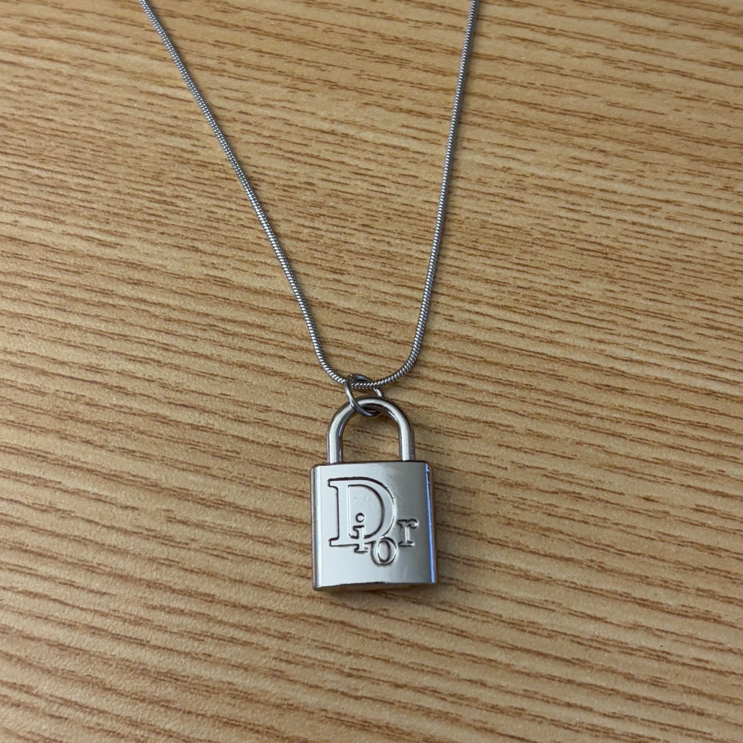 Repurposed Vintage Dior Lock Necklace