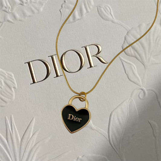 Repurposed Vintage Dior Heart Necklace