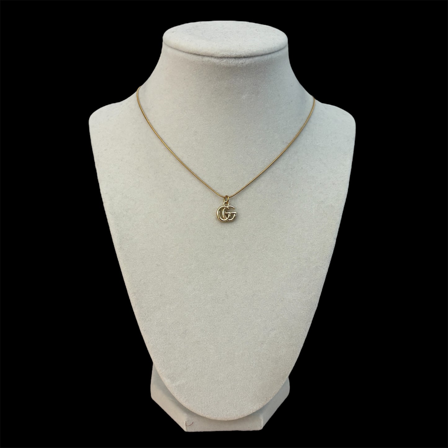 Repurposed Vintage Gucci Tiny GG Necklace