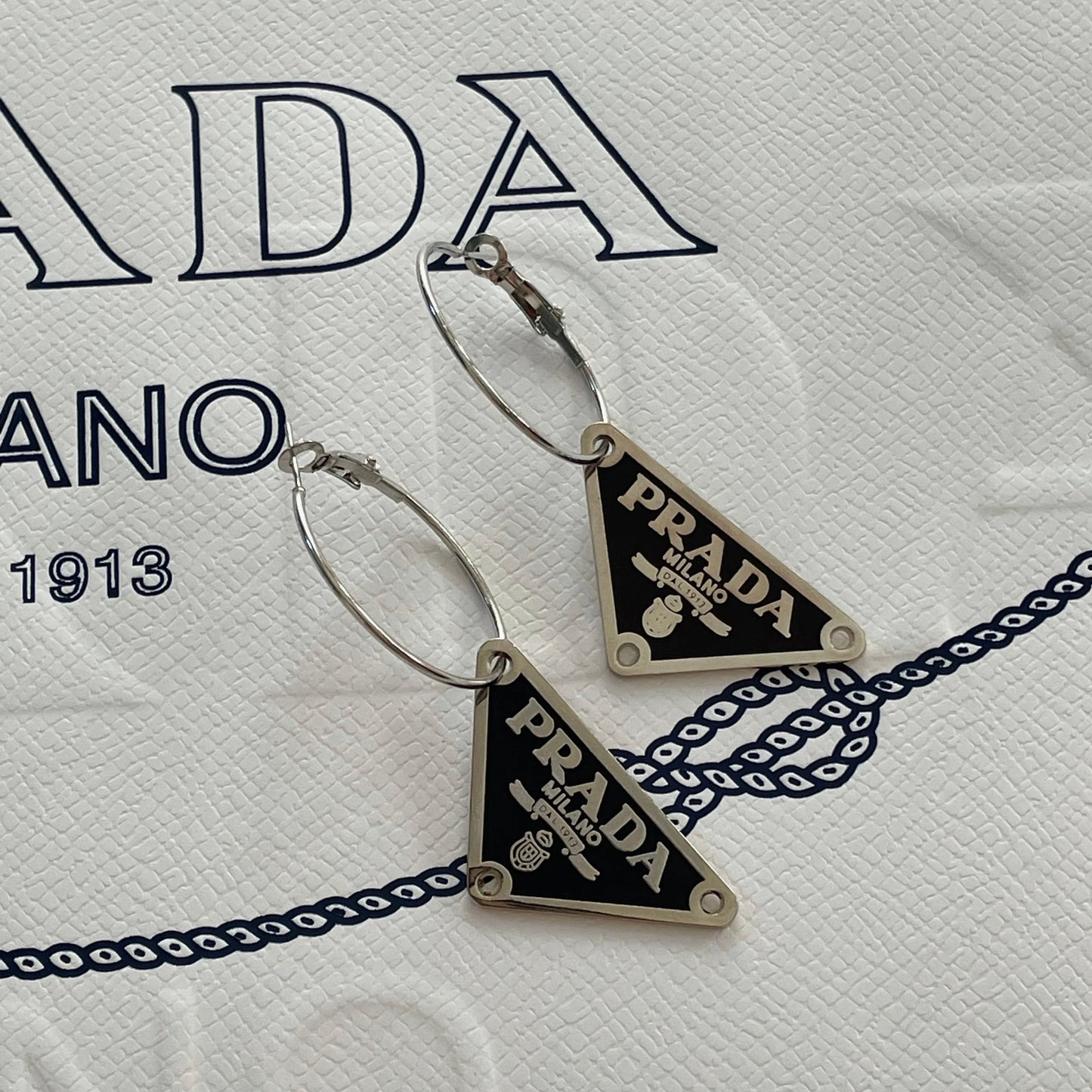 Repurposed Vintage Prada Earrings