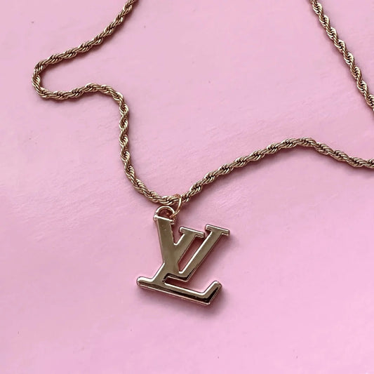 Repurposed Vintage Louis Vuitton LV Necklace