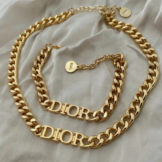 Repurposed Vintage Dior Chunky Necklace/Bracelet