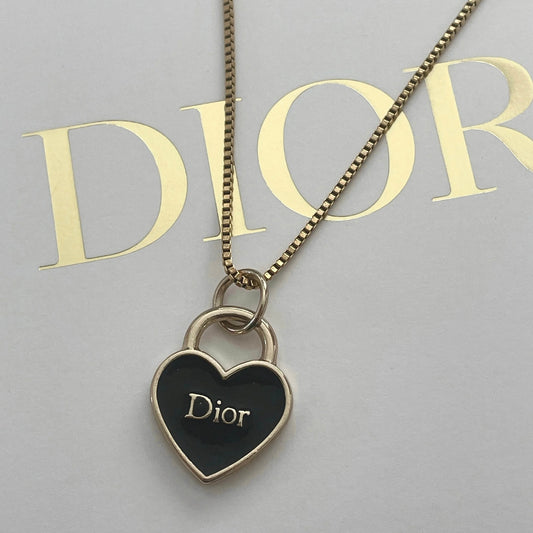 Repurposed Vintage Dior Heart Necklace