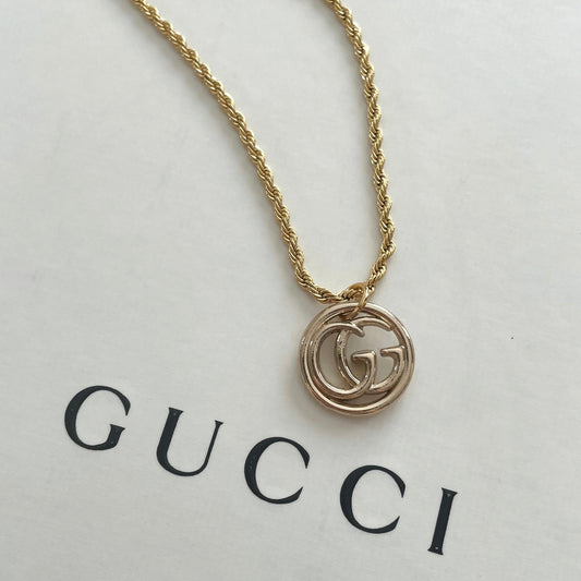 Repurposed Vintage Gucci GG Necklace