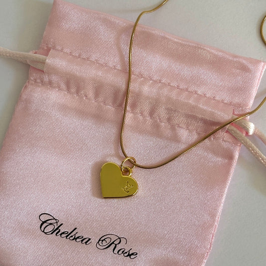 Repurposed Vintage Louis Vuitton Heart Necklace