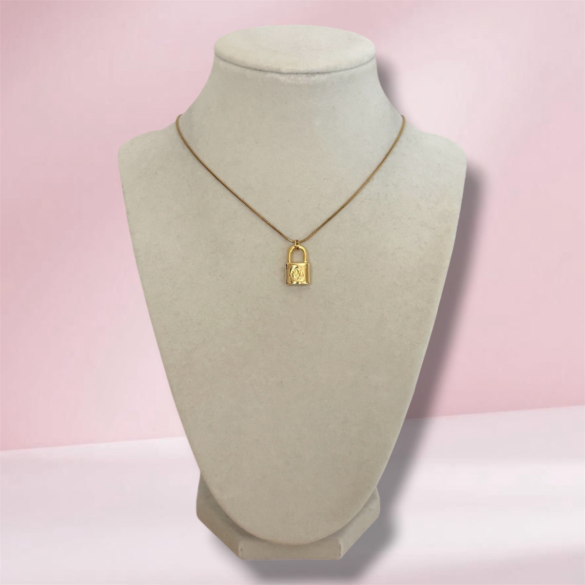 Repurposed Vintage Louis Vuitton Lock Necklace